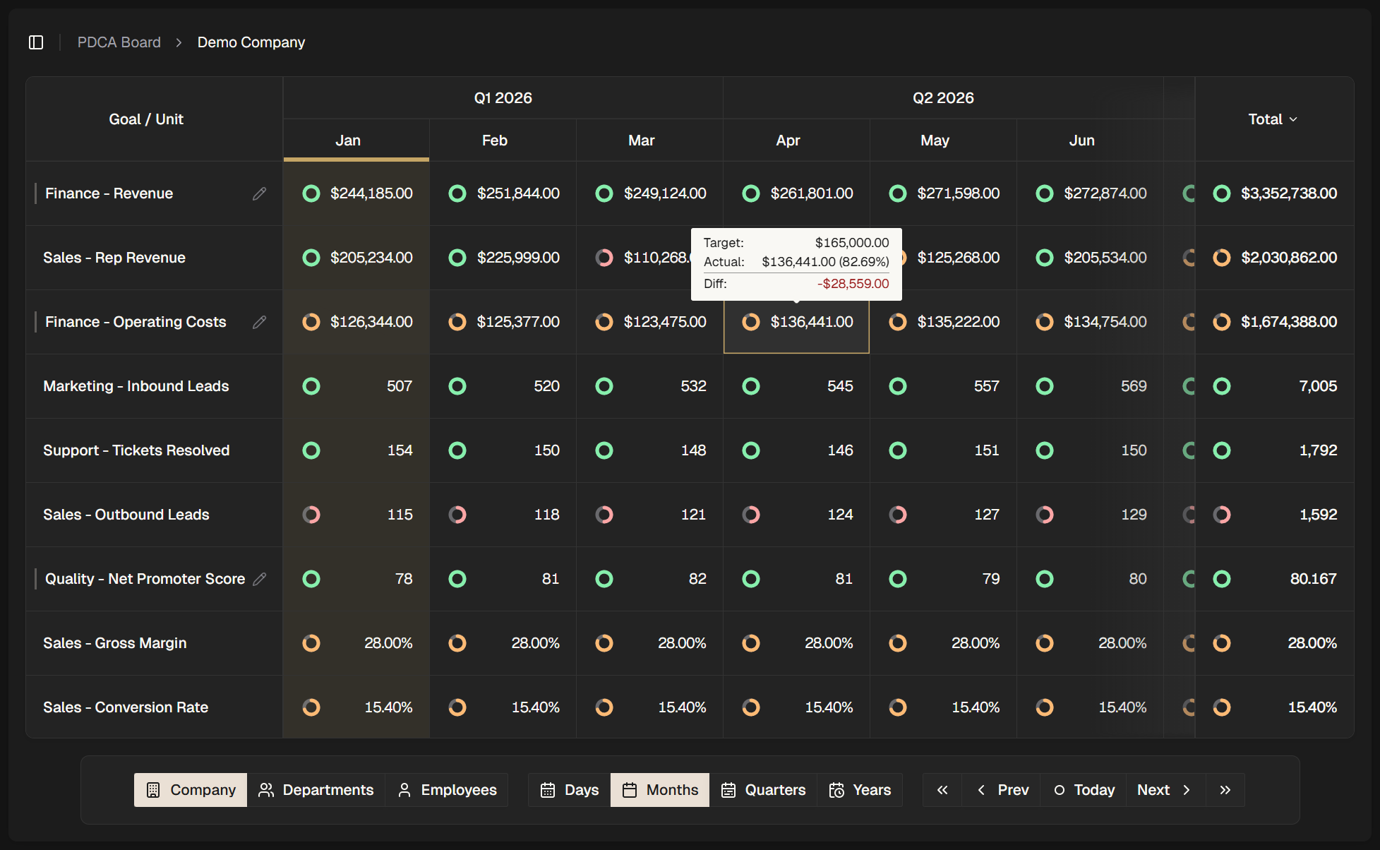 App screenshot desktop